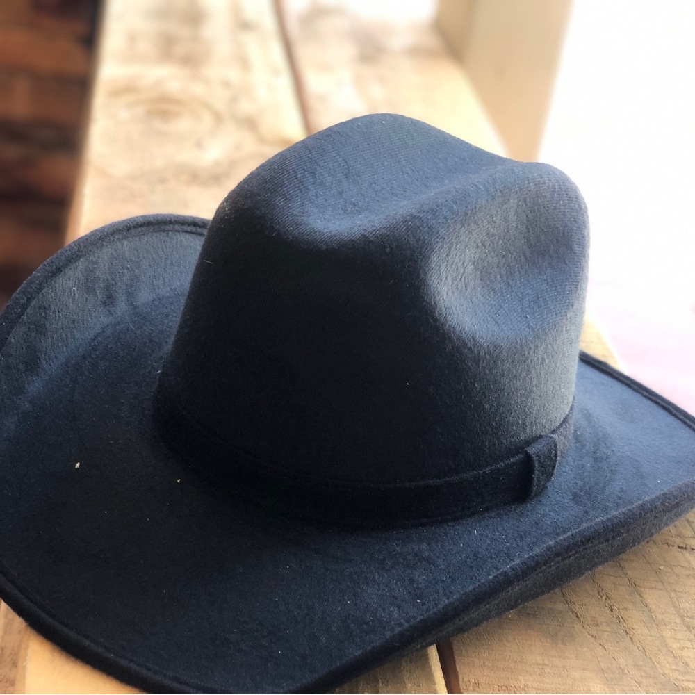 Black kids cowboy hat unisex - Picture 1 of 2